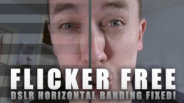 DSLR Horizontal Banding Lines LED/ Fluorescent - Flicker Free FIX!