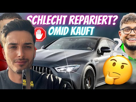 UNFALLAUTO ? RAUCHERAUTO ? SEHR FRAGWÜRDIGES AUTO 🤔|  Marvin reagiert auf Omid kauft GT 63s?!