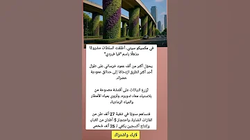 في مكسيكو سيتي أطلقت السلطات مشروع ا مذهل ا باسم فيا فيردي يحو ل أكثر من ألف عمود خرساني 