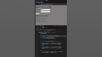 BMI CALCULATOR 🔥#codewithswag #css #javascript #shorts #shortsviral #trending #webdev