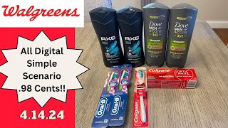 Walgreens Deals 4/14/24 -  Easy All Digital Booster Scenario Only 98 Cents!! #walgreensdeals