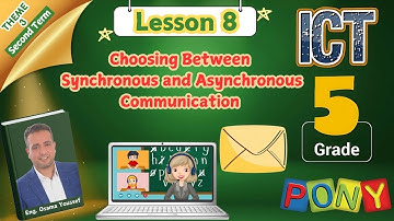 ICT grade5 Second term Theme 3 Lesson 8 Choosing Between Synchronous and Asynchronous Communication