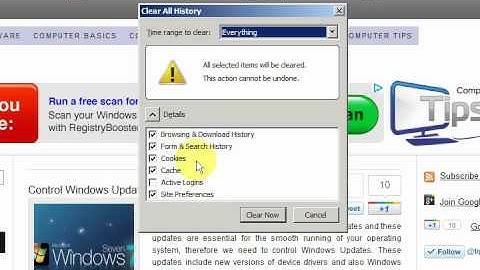 Firefox Tutorial - Clear Your Browser Cache Files