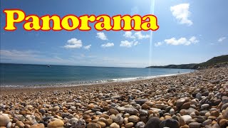 Panorama on the beach at Beesands in 4K 20250814