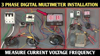 3 PHASE DIGITAL MULTIMETER CONNECTION! 3 PHASE METER CONNECTION! AMPERE METER! VOLTMETER!TENSE EM-06