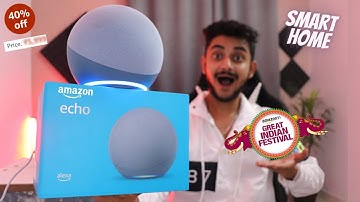 Alexa Echo 4th Gen Dolby Smart Speaker Unboxing & Review | Convert Any Home into Smart Home ! Echo🔥