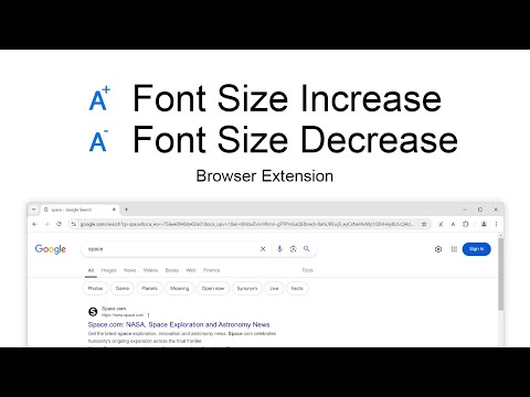 Font Size Decrease for Google Chrome video preview 2