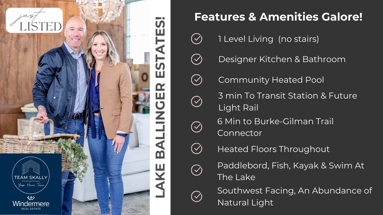 Just Listed Lake Ballinger Estates Team Skally Windermere Real Estate YouTube