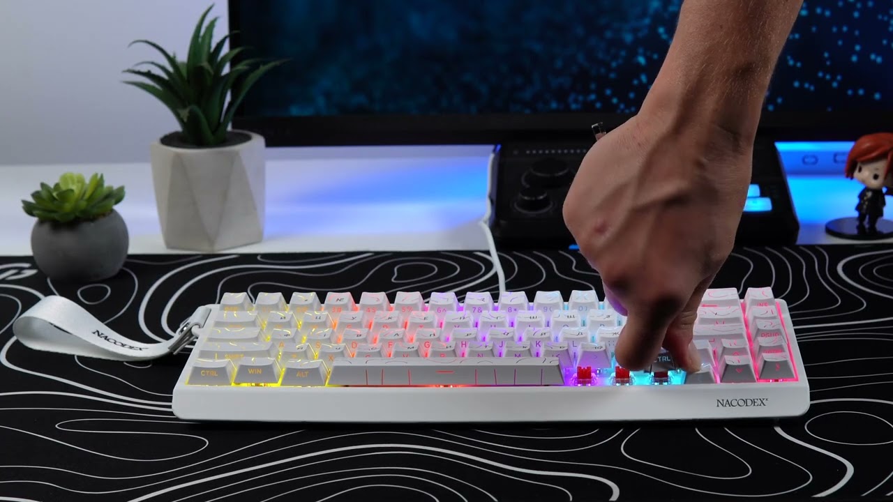 Ajazz NK68-V2-R-S-W / Ajazz NK68-V2-R-S-B