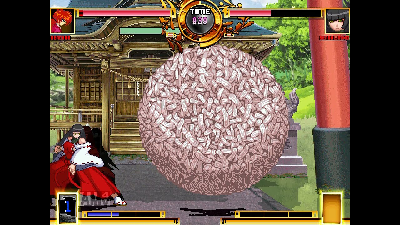 [MUGEN] ケンちゃん (操作) VS 先代巫女