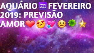 Aquário Fevereiro 2019Amor - Previsão Para O Mês De Fevereiro De 2019 - Tarot