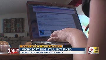 Microsoft bug still not fixed