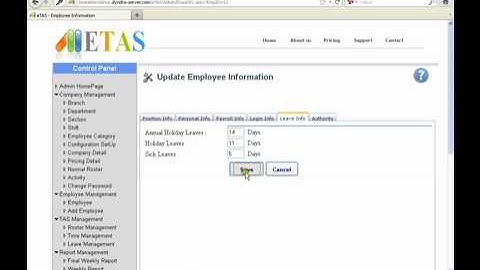 eTAS: a web based Time Attendance system