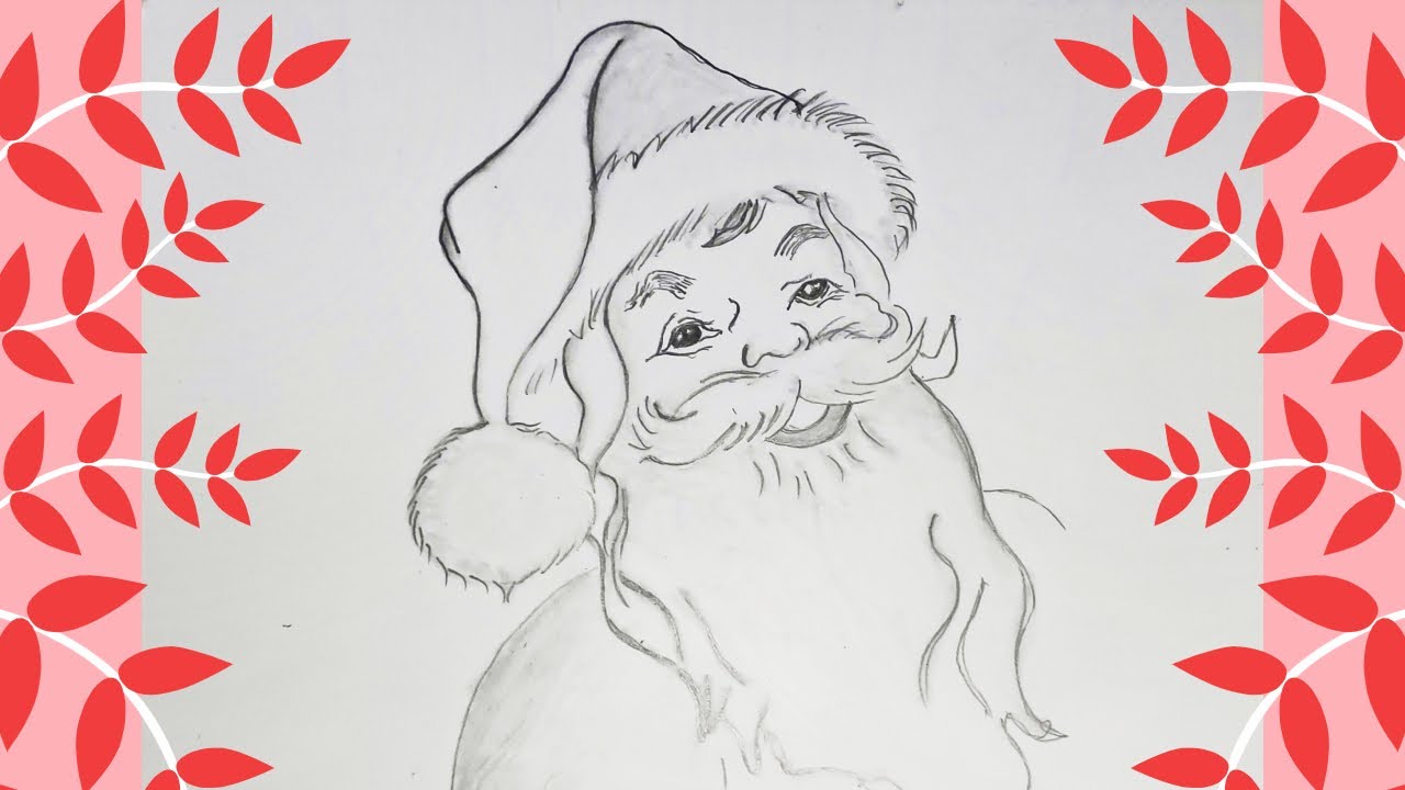 Santa Drawing ➤ How to draw a Santa Claus