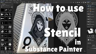 How to use Stencil in Substance Painter | Hindi Tutorial | Beginner Guide | #substancepainter #game