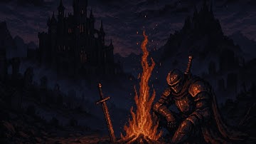 Bonfire of Lost Souls | Dark Souls Atmosphere | Dark Gothic Music | Dark Fantasy Bonfire  (No Ads)
