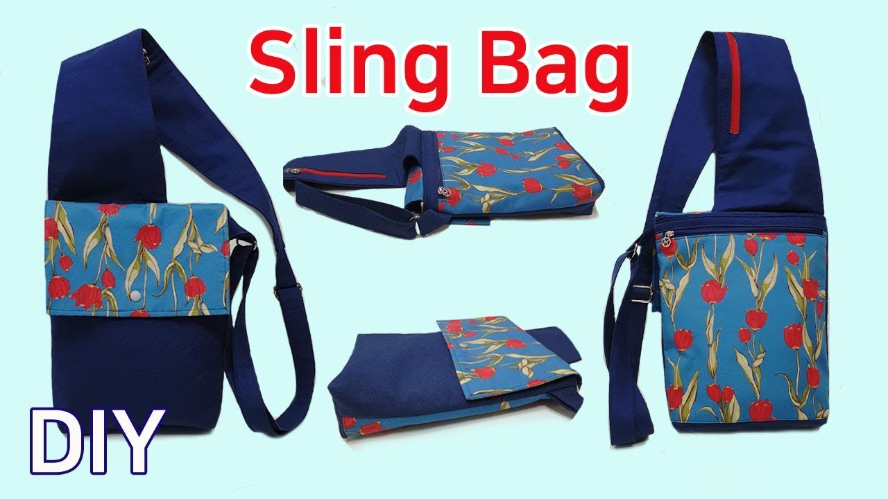 DIY sling bag/Make a bag/Slingback tutorial/슬링 백/크로스백/가방 만들기 YouTube