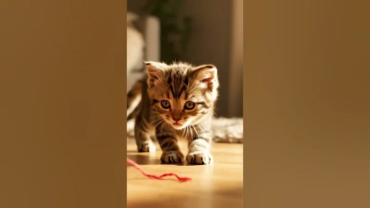 Video 10885401: kitten ball, cat playing toys, cat explore play, kitten fun, kitten first, little kitten, cute cat