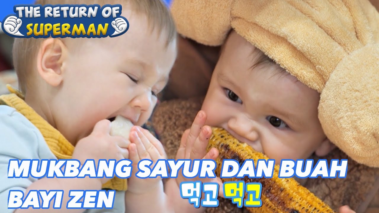 Mukbang Sayur dan Buah Bayi Zen |The Return of Superman|SUB INDO/ENG|220130 Siaran KBS WORLD TV|