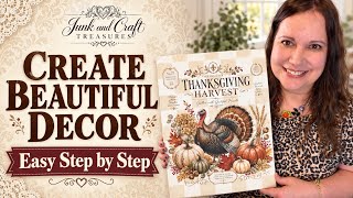 Beautiful Thanksgiving Decor YOU Can Make! | Easy Step-by-Step DIY