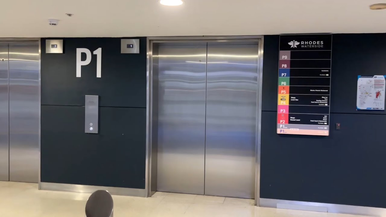 Schindler/United traction lift at Rhodes Waterside