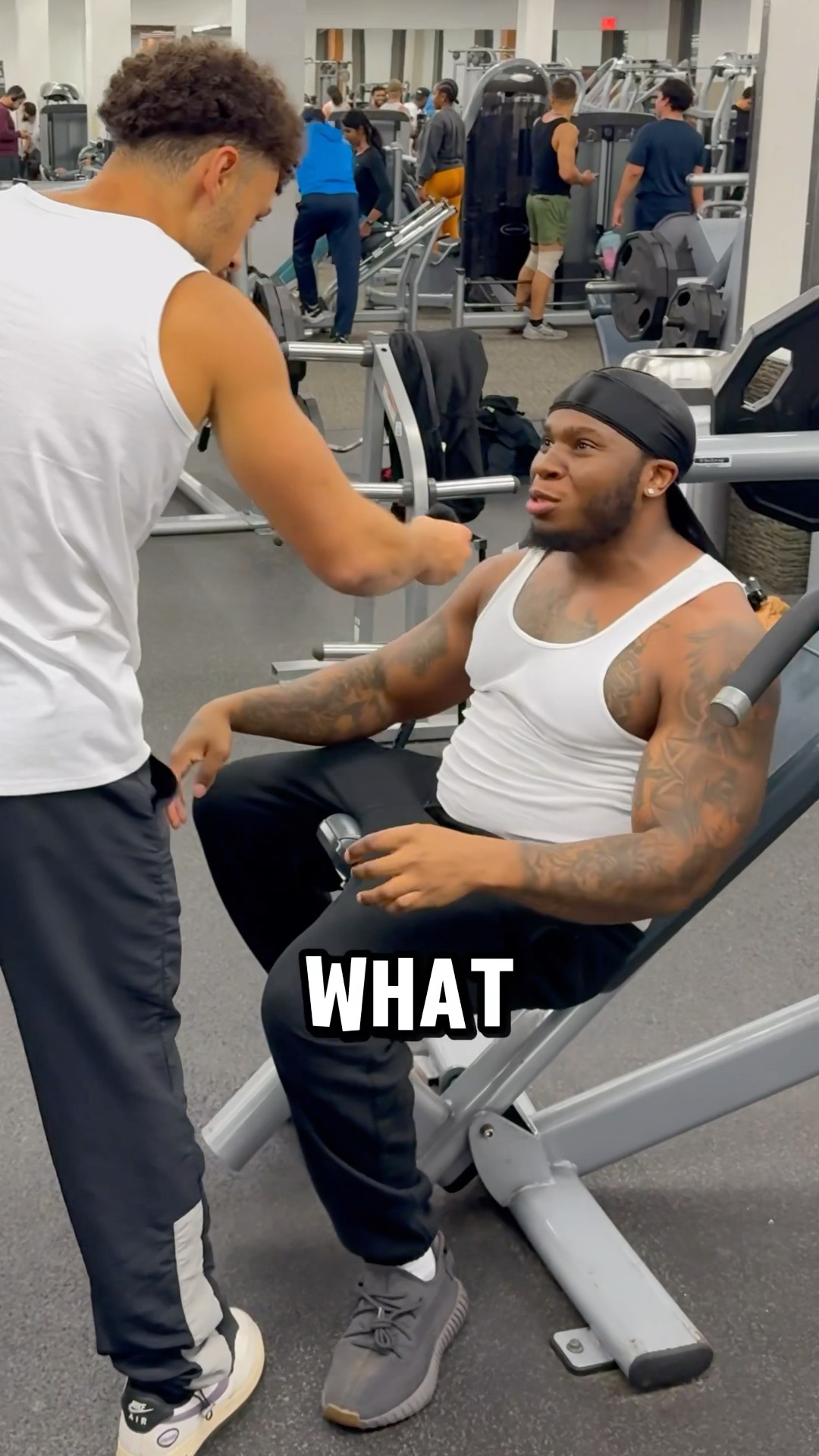 I challenged a prisoner at the gym ?‼️