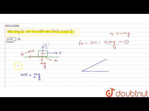 वीडियो: घर्षण क्या निर्धारित करता है?
