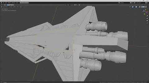 Blender Time-lapse Modeling Star Wars Venator Part 7