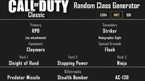 MW2 - Wasteland Free-For-All (25-7) Random Class Generator #81 [2020]