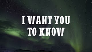 Zedd ft. Selena Gomez - I Want You To Know [MV Lyrics]
