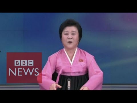 Moment N Korea announces H-bomb test - BBC News