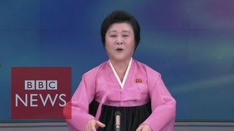 Moment N Korea announces H-bomb test - BBC News