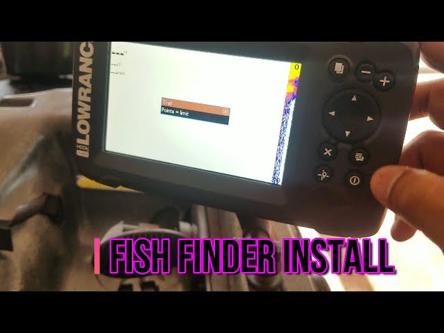 Kayak fish finder install 