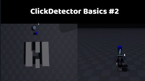 Roblox ClickDetector Basics #2 - How to enable parts with ClickDetectors