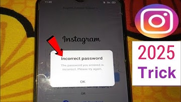 Instagram incorrect password problem solve ! How to fix incorrect password on instagram ! in hindi