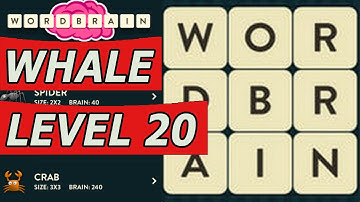 WordBrain Whale Level 20 Answers (Android/IOS)