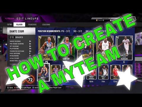 HOW TO MAKE A NBA 2K20 MYTEAM GUIDE