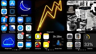 *iOS 14* iPhone Customization Using Widgetsmith!! screenshot 1