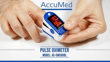 Accumed Pulse Oximeter Feature & Setup Video - Model: CMS50DL Blue