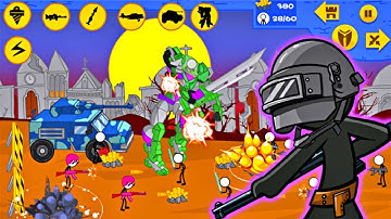Stickman Modern Total War - New Stick War Game Walkthrough Gameplay Part 1 ( android, ios )