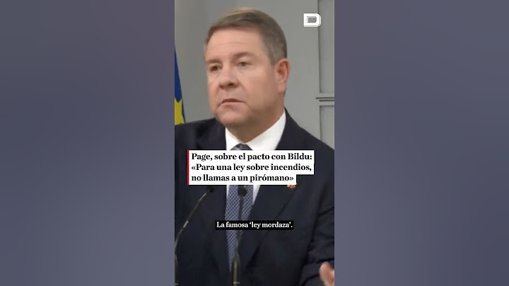 Page, sobre el pacto con Bildu: «Para una ley sobre incendios, no llamas a un pirómano» #eldebate