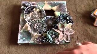 12x12 Exploding Clock Canvas