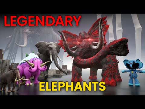 Legendary Monster Elephants Size Comaprison 3D | ZUNESHA VS GOHMA CRUSHER