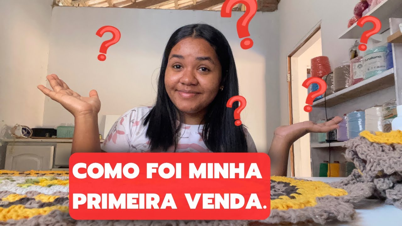Estratégia que usei para fazer minha primeira venda de crochê .🧶 