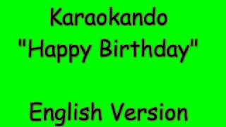 Karaoke Internazionale - Happy Birthday - traditional English ( Lyrics )