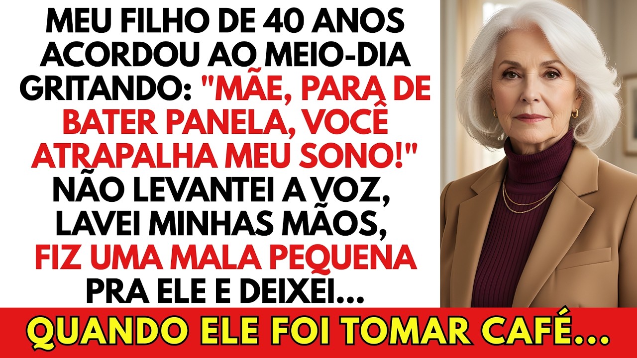 Ele gritou comigo porque deixei uma tampa de panela cair. "Você não faz nada da vida o dia inteiro e ainda atrapalha o meu sono", disse meu filho de 40 anos, que mora de favor na minha casa há...