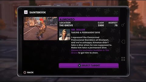 Saints Row: The Third Remastered - Saintsbooks Assassinations: Almonzo
