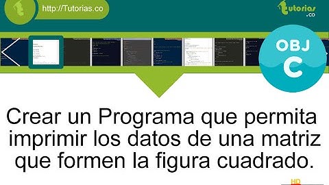 POO + arrays + Objective C (imprimir figura cuadrado)