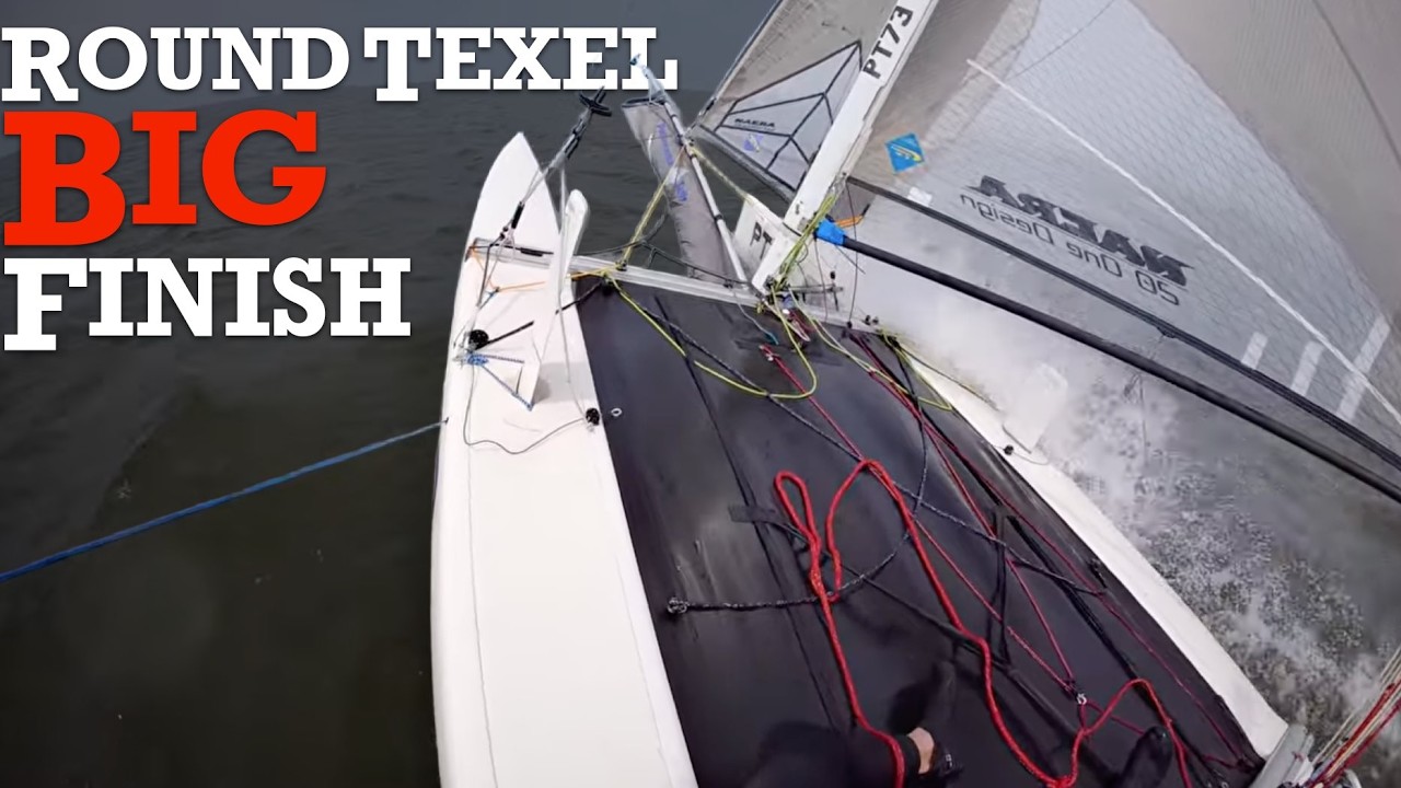 Nacra 20 Charges to the Finish – Round Texel Race