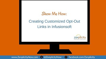 Infusionsoft Opt Out Links